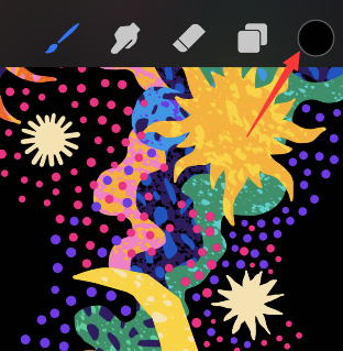 procreate pocket怎么吸色