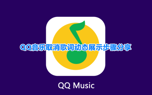 qq音乐歌词动效怎么关闭 QQ音乐取消歌词动态展示步骤分享