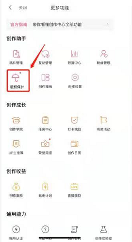 哔哩哔哩版权保护白名单如何添加 B站up主版权保护设置白名单步骤介绍