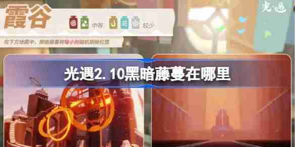 光遇2.10黑暗藤蔓在哪里 光遇2月10日染料位置攻略