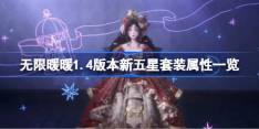 无限暖暖1.4版本新五星套装属性一览 无限暖暖1.4版本新五星套装属性怎么样