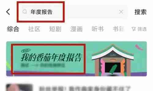 番茄小说年度报告在哪里看