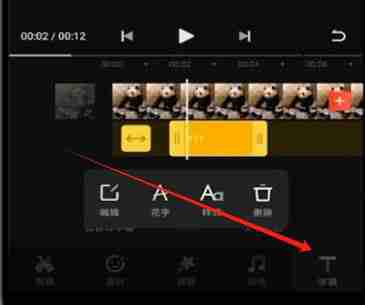 快影如何把视频上的字去掉