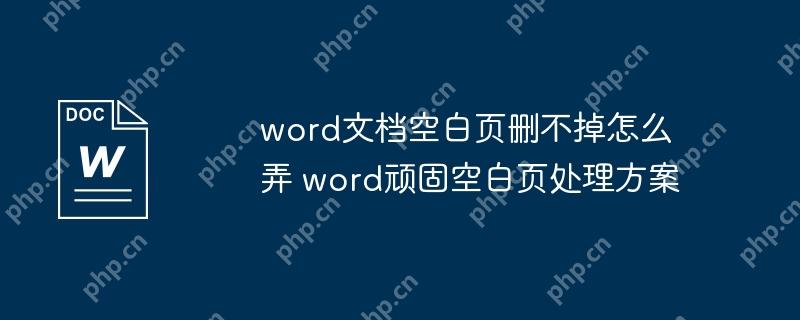 word文档空白页删不掉怎么弄 word顽固空白页处理方案
