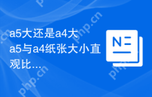 a5大还是a4大  a5与a4纸张大小直观比较
