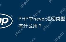 PHP中never返回类型有什么用？