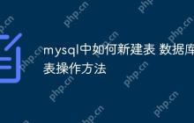 mysql中如何新建表 数据库建表操作方法