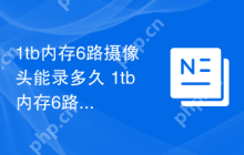 1tb内存6路摄像头能录多久 1tb内存6路摄像头能录时间介绍