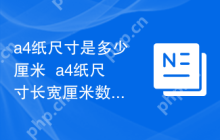 a4纸尺寸是多少厘米  a4纸尺寸长宽厘米数快速换算方法