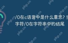 /0在c语言中是什么意思? 空字符/0在字符串中的结尾