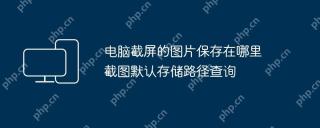 电脑截屏的图片保存在哪里 截图默认存储路径查询