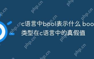c語言中bool表示什麼 bool類型在c語言中的真假值