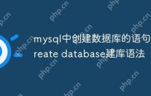 mysql中创建数据库的语句 create database建库语法
