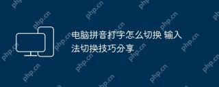 电脑拼音打字怎么切换 输入法切换技巧分享