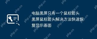 电脑黑屏只有一个鼠标箭头 黑屏鼠标箭头解决方法快速恢复显示画面