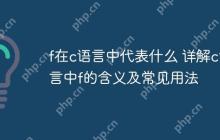 f在c语言中代表什么 详解c语言中f的含义及常见用法