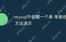 mysql中创建一个表 单表创建方法演示