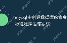 mysql中创建数据库的命令是 标准建库语句写法