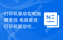 打印机驱动在电脑哪里找 电脑查找打印机驱动位置指南
