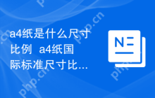 a4纸是什么尺寸比例  a4纸国际标准尺寸比例详解