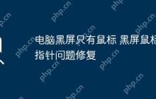 电脑黑屏只有鼠标 黑屏鼠标指针问题修复