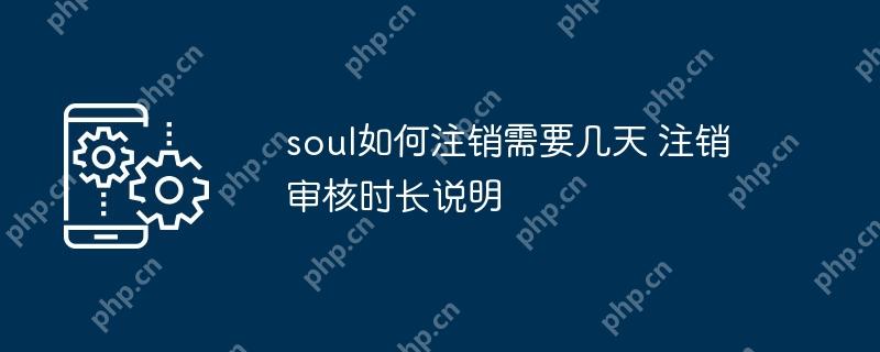 soul如何注销需要几天 注销审核时长说明