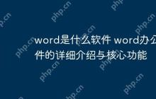 word是什么软件 word办公软件的详细介绍与核心功能