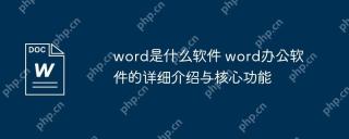 word是什么软件 word办公软件的详细介绍与核心功能