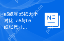 a5纸和b5纸大小对比  a5与b5纸张尺寸差异详解