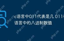 c语言中011代表是几 011在c语言中的八进制数值