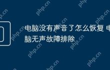 电脑没有声音了怎么恢复 电脑无声故障排除