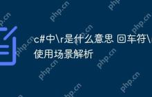 c#中\r是什么意思 回车符\r使用场景解析