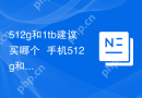 512g和1tb建议买哪个  手机512g和1tb建议买哪个