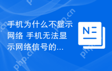 手机为什么不显示网络 手机无法显示网络信号的排查方法
