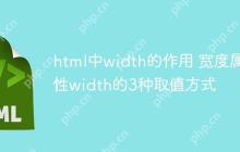 html中width的作用 宽度属性width的3种取值方式