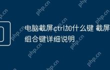 电脑截屏ctrl加什么键 截屏组合键详细说明