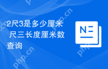2尺3是多少厘米 尺三长度厘米数查询