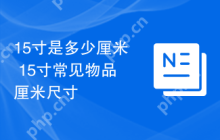 15寸是多少厘米 15寸常见物品厘米尺寸