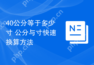 40公分等于多少寸 公分与寸快速换算方法