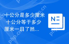 十公分是多少厘米 十公分等于多少厘米一目了然