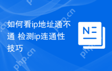 如何看ip地址通不通 检测ip连通性技巧