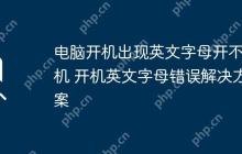电脑开机出现英文字母开不了机 开机英文字母错误解决方案