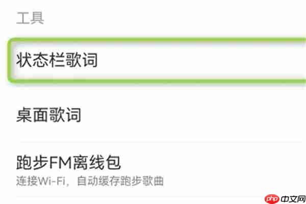 网易云音乐APP如何设置状态栏歌词 网易云音乐APP状态栏歌词设置方法