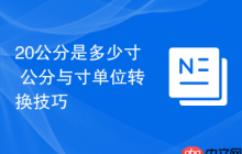 20公分是多少寸 公分与寸单位转换技巧