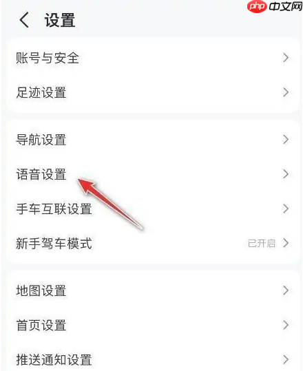 高德地图怎么调节语速 高德地图调节语速步骤分享