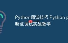 Python调试技巧 Python pdb断点调试实战教学