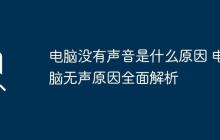 电脑没有声音是什么原因 电脑无声原因全面解析