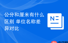 公分和厘米有什么区别 单位名称差异对比