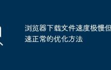 浏览器下载文件速度极慢但网速正常的优化方法