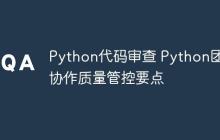 Python代码审查 Python团队协作质量管控要点